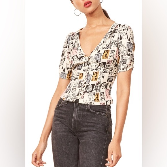 Reformation Devon Top Comic Book - Picture 2 of 6